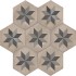 Terra Stella Esagona Versione F 25x21,6 Carrelage Intérieur Imitation carreaux de ciment Non Rectifié 