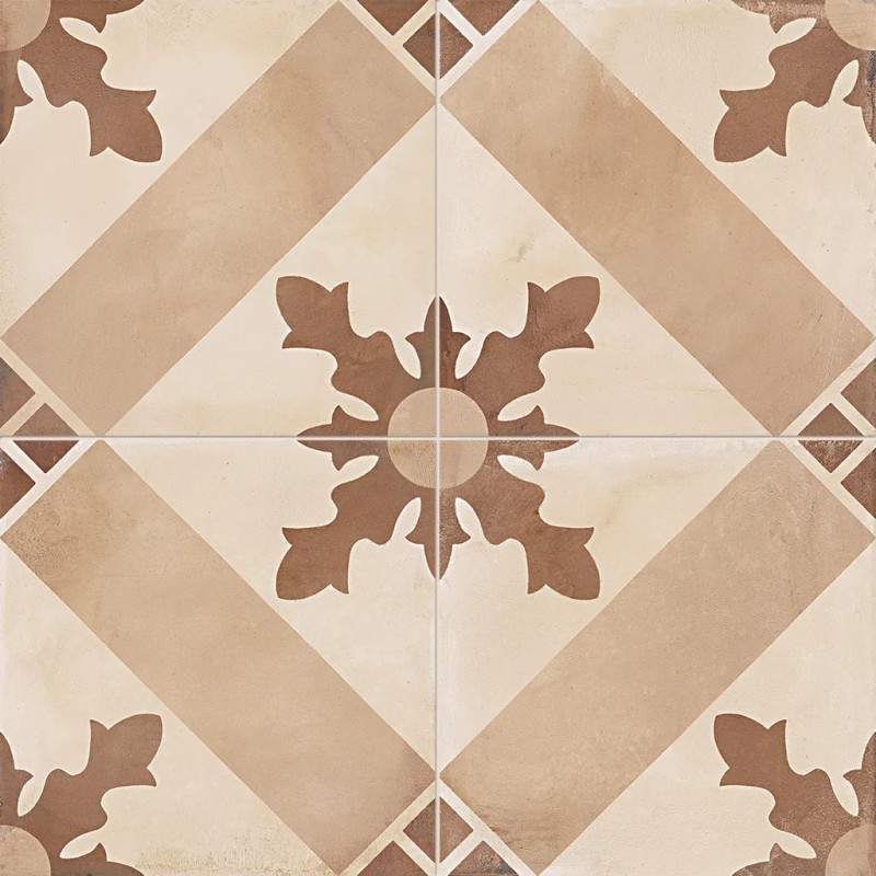 Terra Cardinale Versione C 20x20  Carrelage Intérieur Imitation carreaux de ciment Non Rectifié 