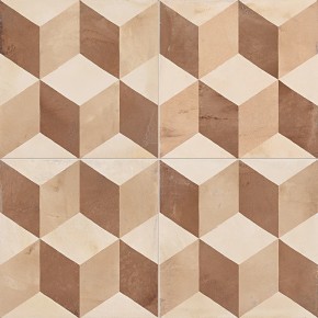 Terra Cubo Versione C 20x20  Carrelage Intérieur Imitation carreaux de ciment Non Rectifié 