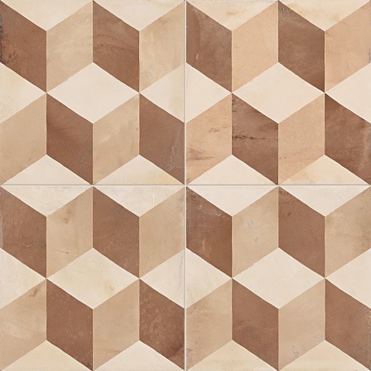 Terra Cubo Versione C 20x20  Carrelage Intérieur Imitation carreaux de ciment Non Rectifié 
