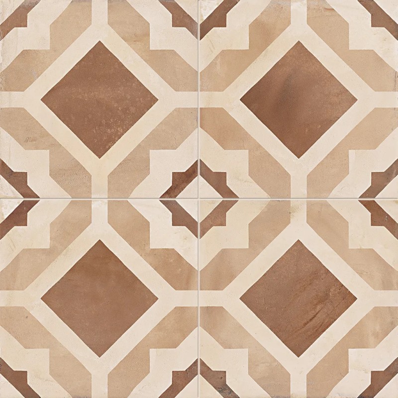 Terra Geometria Versione C 20x20  Carrelage Intérieur Imitation carreaux de ciment Non Rectifié 