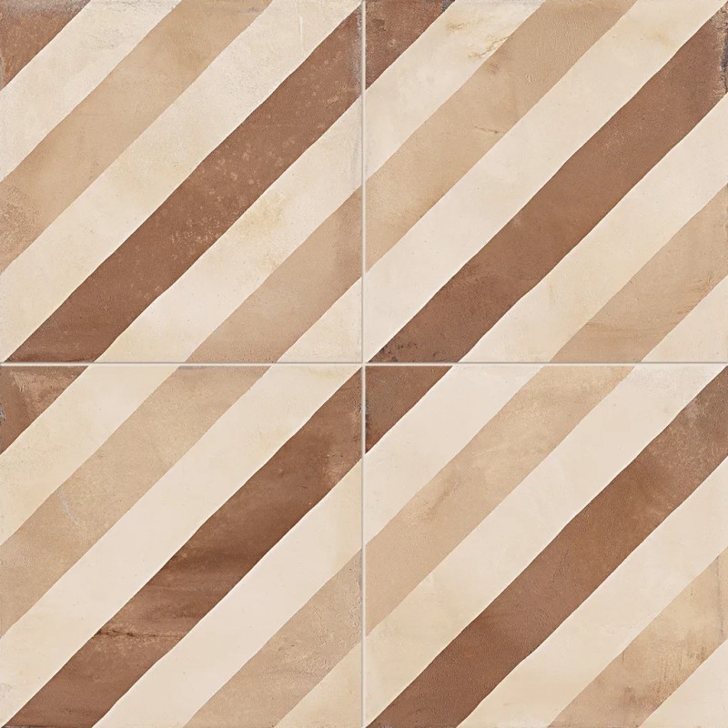 Terra Linea Versione C 20x20  Carrelage Intérieur Imitation carreaux de ciment Non Rectifié 