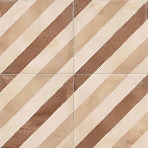 Terra Linea Versione C 20x20  Carrelage Intérieur Imitation carreaux de ciment Non Rectifié 