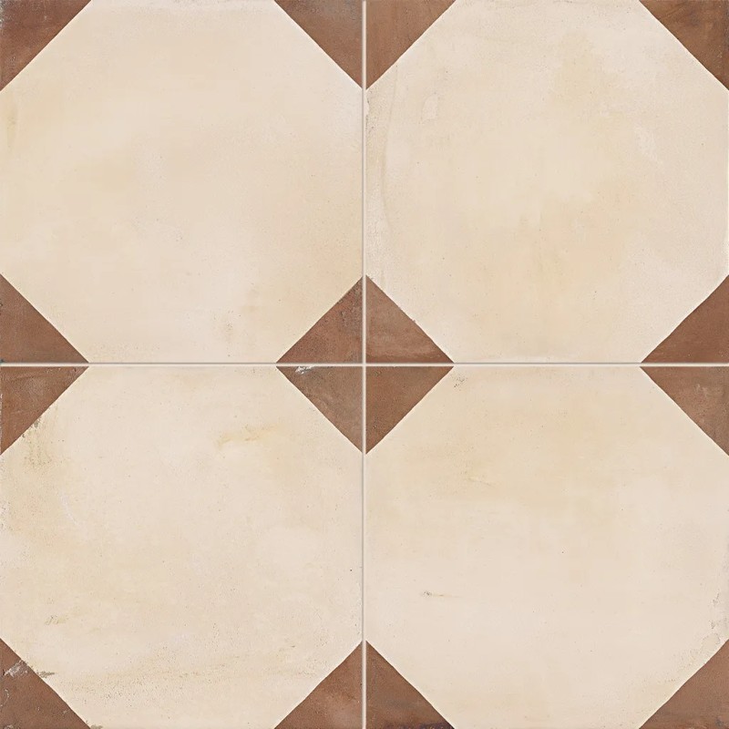 Terra Ottagono Versione C 20x20  Carrelage Intérieur Imitation carreaux de ciment Non Rectifié 