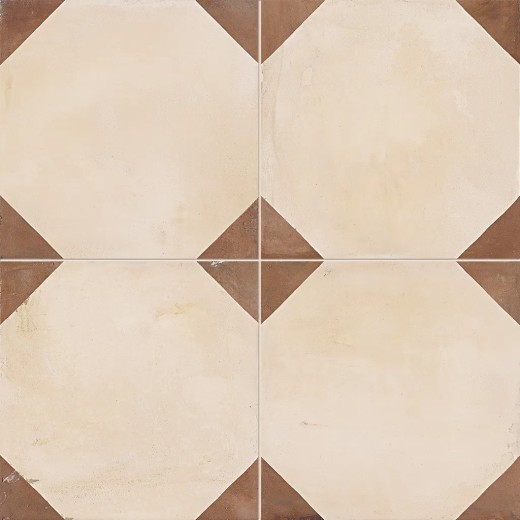 Terra Ottagono Versione C 20x20  Carrelage Intérieur Imitation carreaux de ciment Non Rectifié 