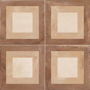 Terra Quadrato Versione C 20x20  Carrelage Intérieur Imitation carreaux de ciment Non Rectifié 