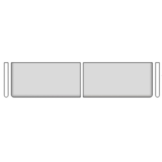 ANG.BORDO DX FLATIRON WHITE 30X120