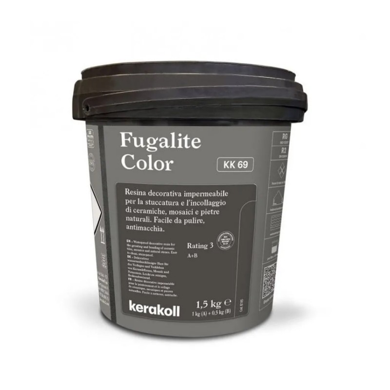 Joint Epoxy gris foncé, marron, Fugalite color KK69, 1.5kg, Kerakoll