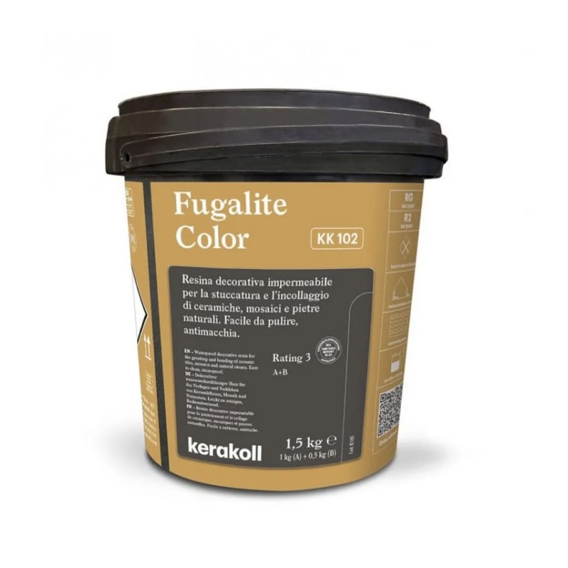 Joint Epoxy jaune moutarde, Fugalite color KK102, 1.5kg, Kerakoll